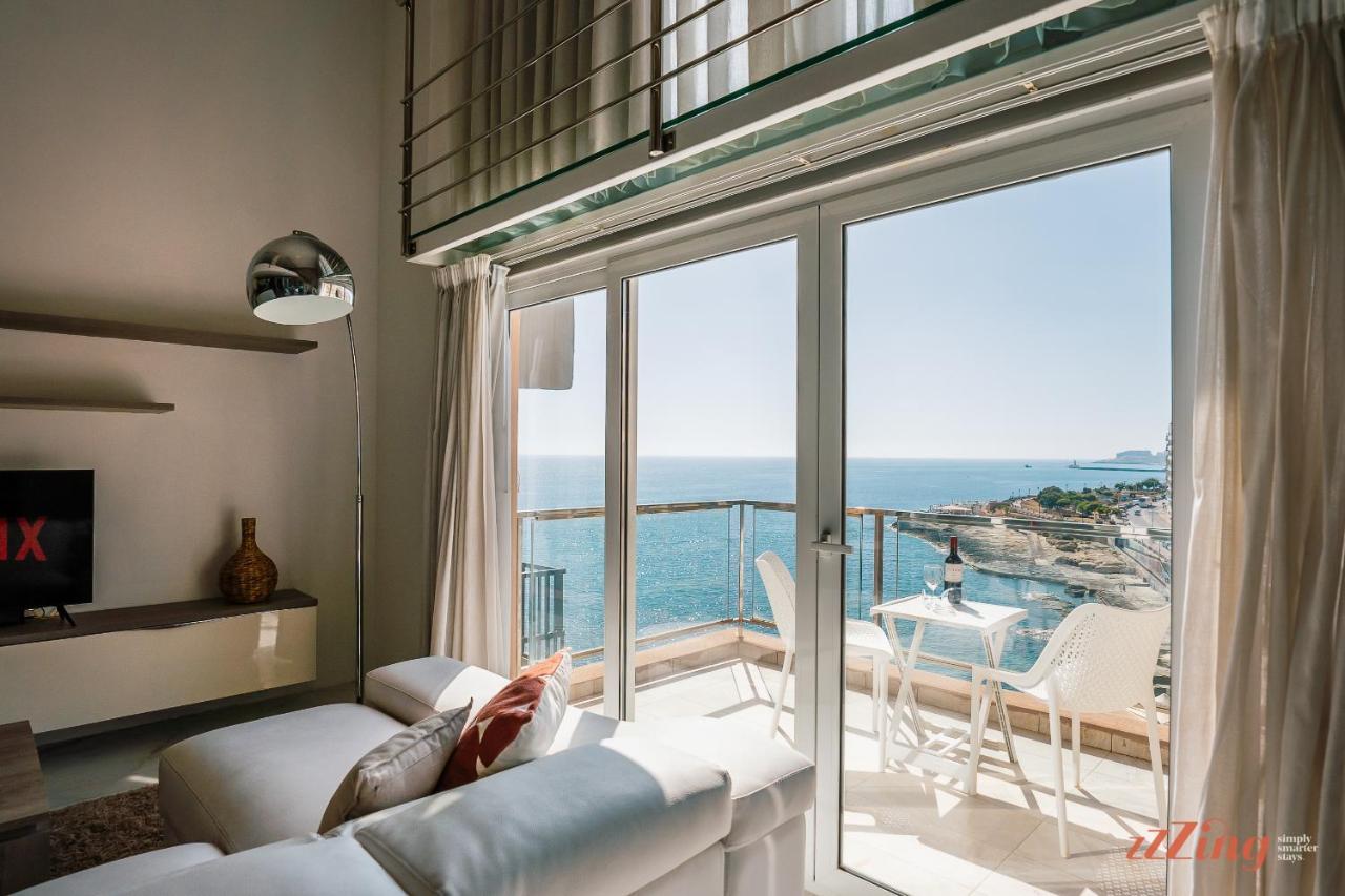Scenic Seafront Duplex Apartment In Sliema Dış mekan fotoğraf